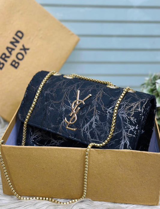 Master Quality YSL-Style Velvet Crossbody Bag