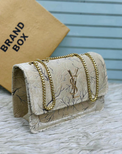 Master Quality YSL-Style Velvet Crossbody Bag