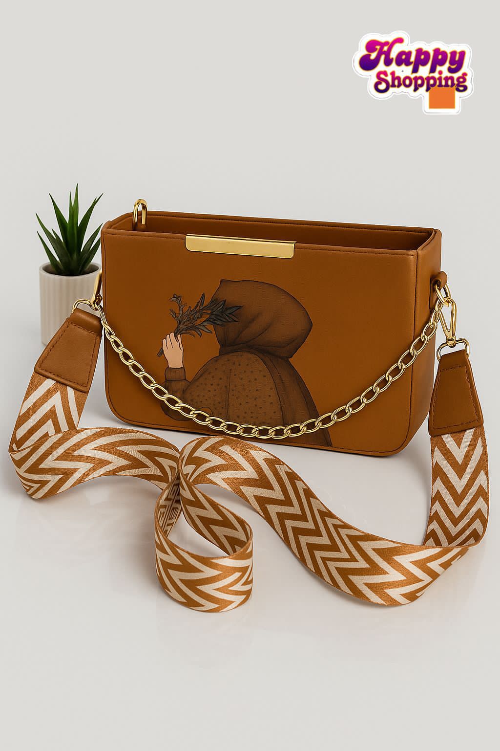 ✨ Luxury Art Printed Shoulder Bag