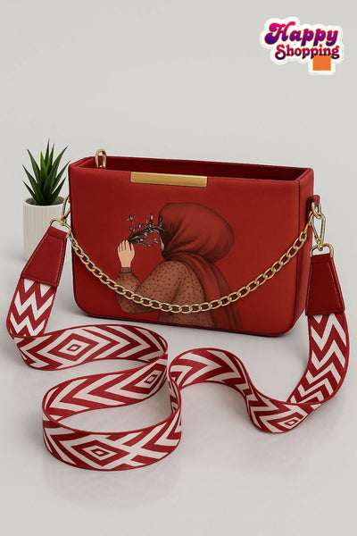 ✨ Luxury Art Printed Shoulder Bag