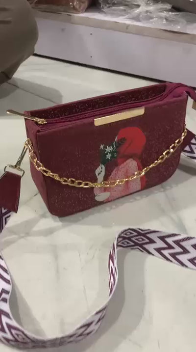 ✨ Luxury Art Printed Shoulder Bag